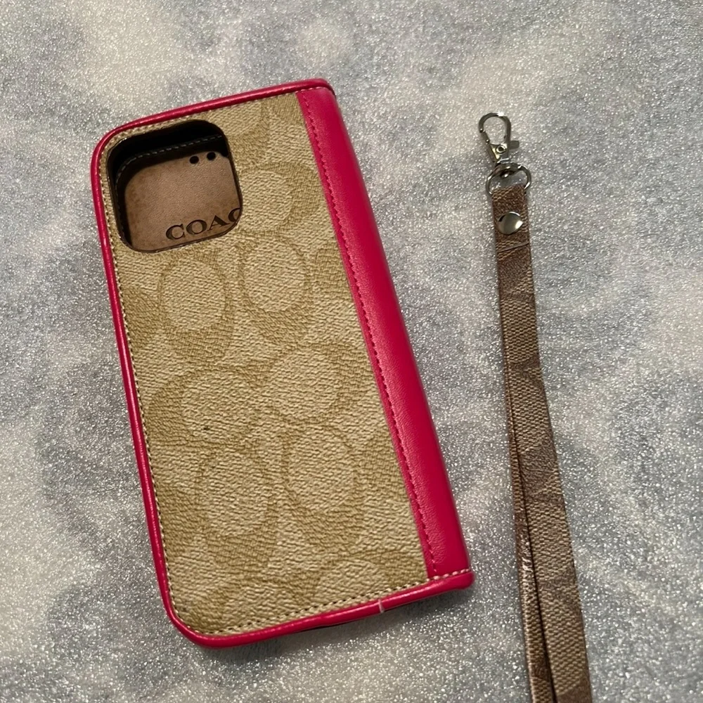 COACH iPhone 16 Pro Max Wallet Flip Phone case - Picture 14 of 15